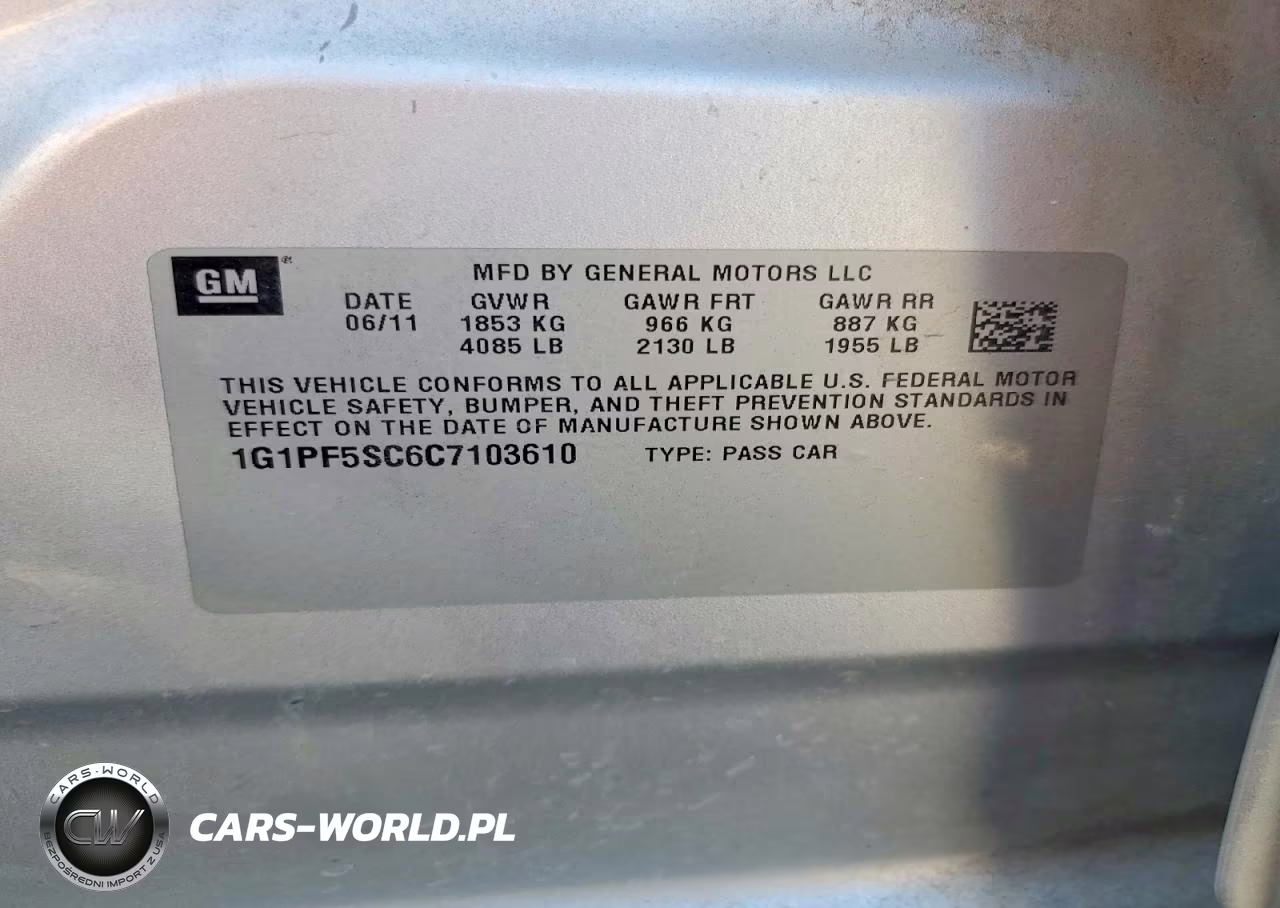 2012 Chevrolet Cruze Lt VIN:1G1PF5SC6C7103610 - 12