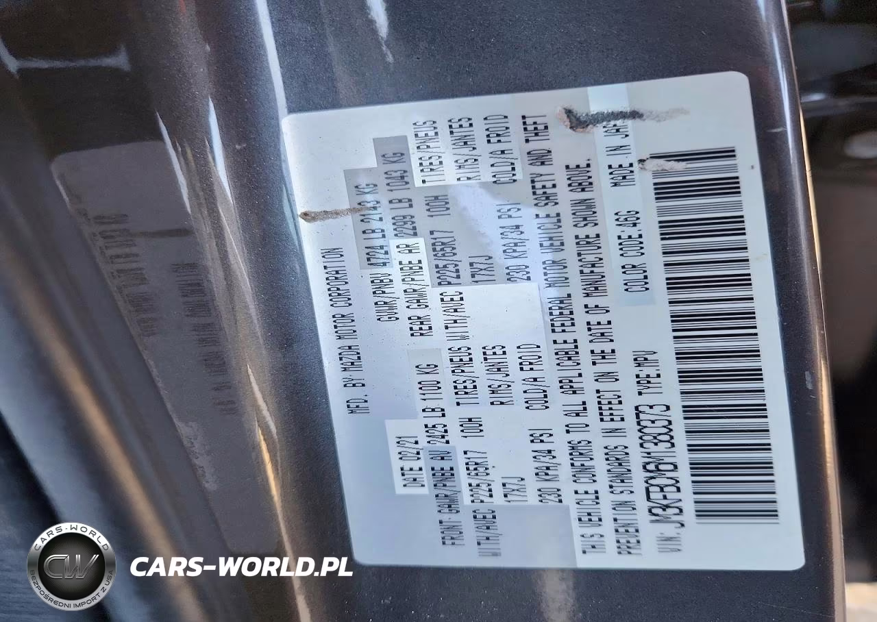 2021 Mazda Cx-5 Touring VIN:JM3KFBCM6M1380373 - 14