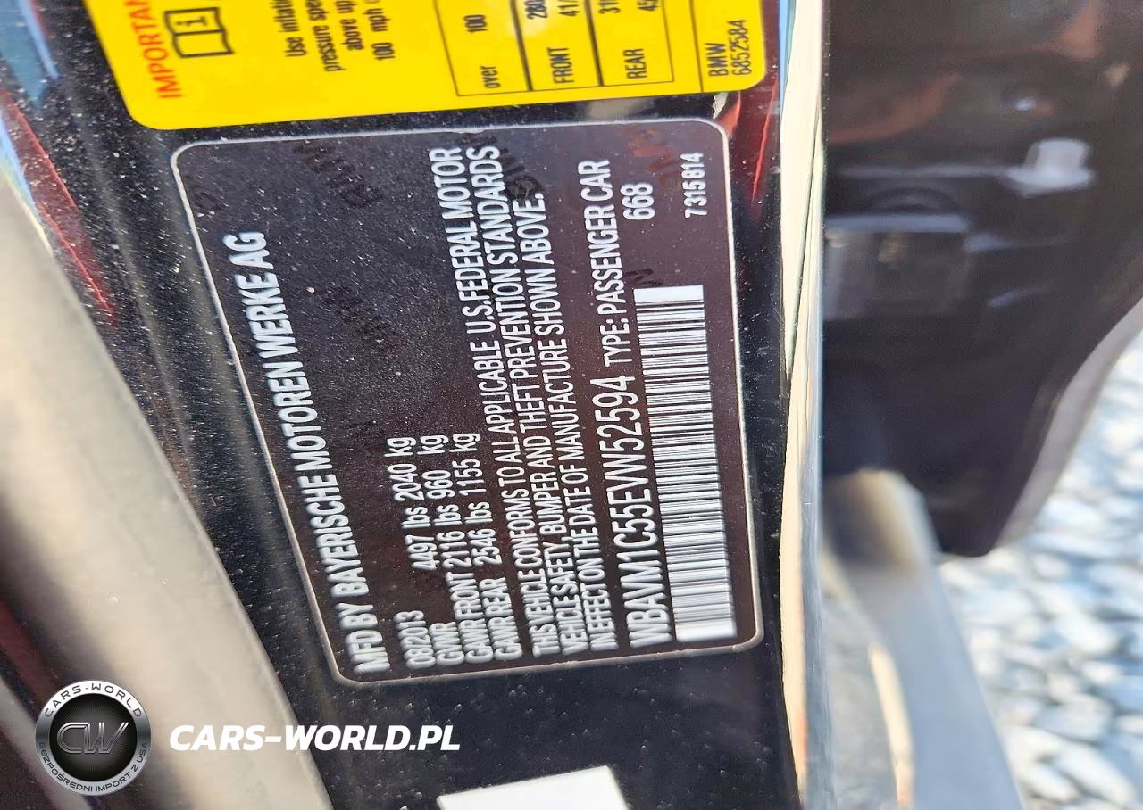 2014 BMW X1 Sdrive28I VIN:WBAVM1C55EVW52594 - 13
