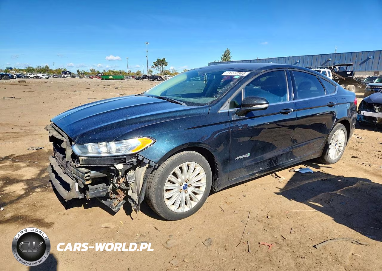 2014 Ford Fusion Se Hybrid VIN:3FA6P0LU8ER318501 - 1