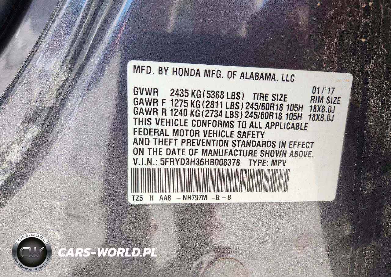 2017 Acura Mdx VIN:5FRYD3H36HB008378 - 13