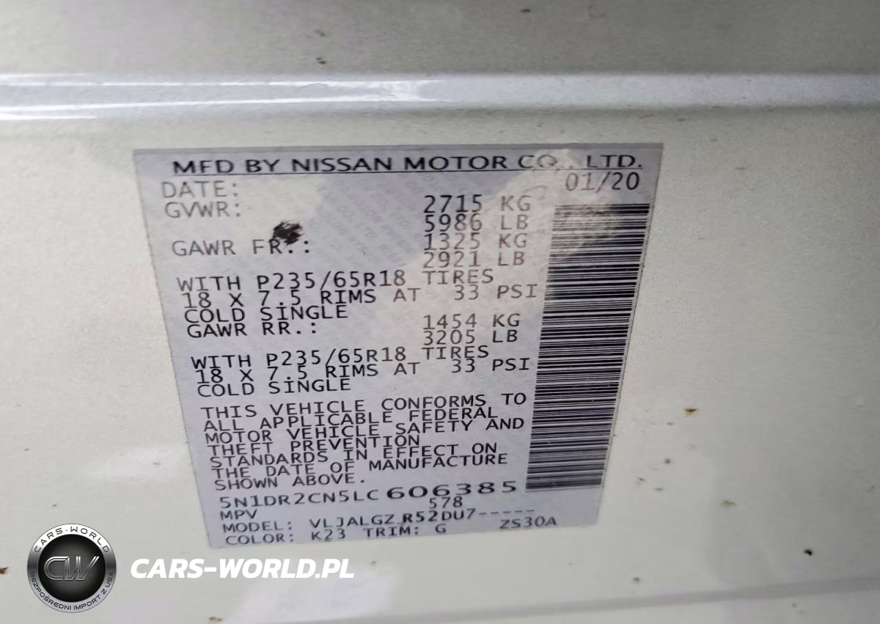 2020 Nissan Pathfinder Sl VIN:5N1DR2CN5LC606385 - 13