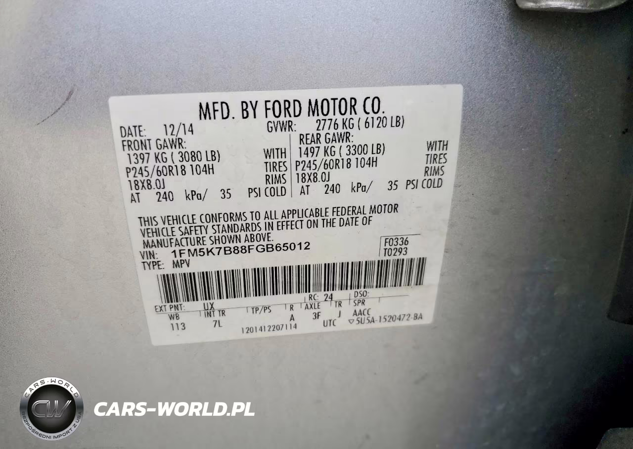 2015 Ford Explorer VIN:1FM5K7B88FGB65012 - 13