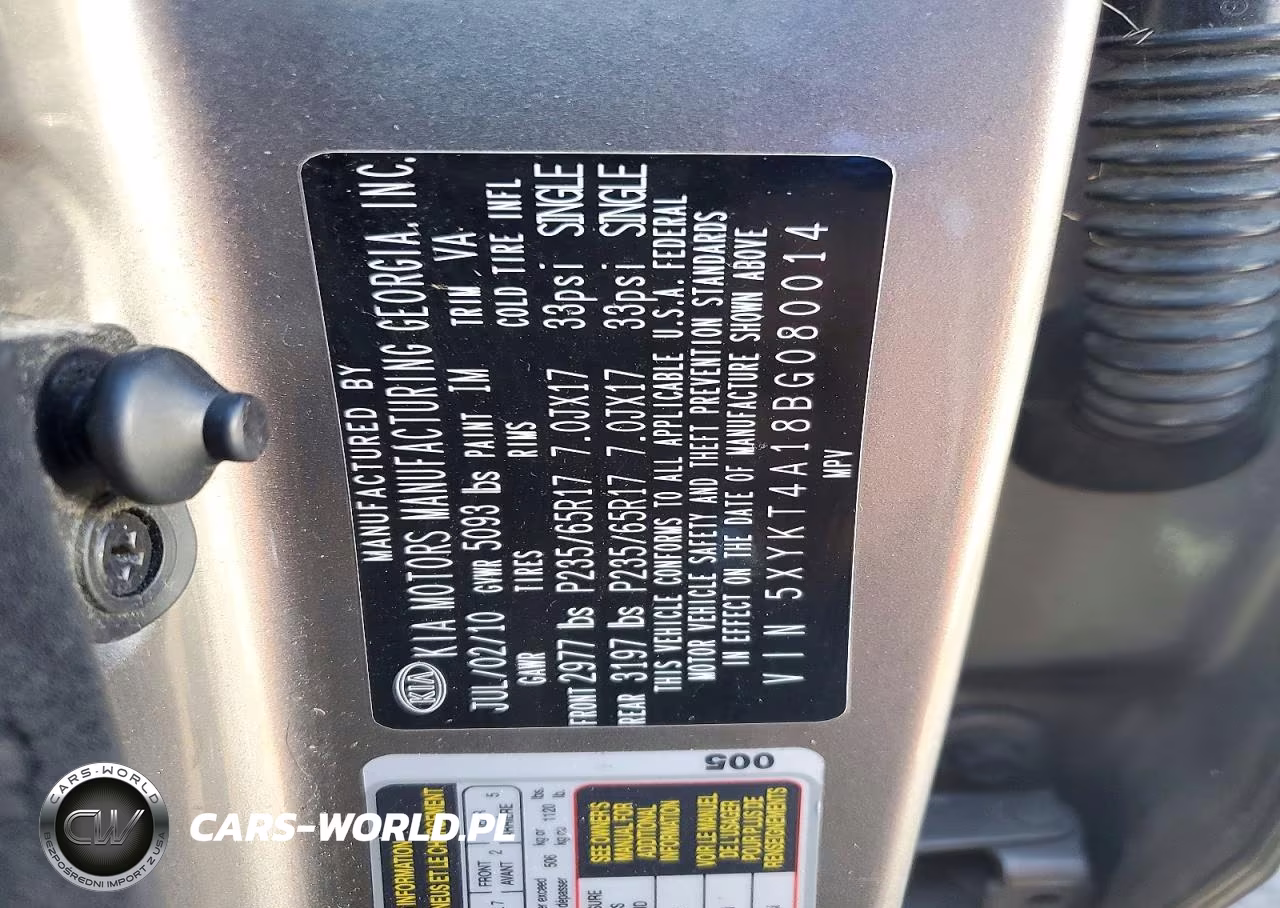 2011 Kia Sorento Lx VIN:5XYKT4A18BG080014 - 14