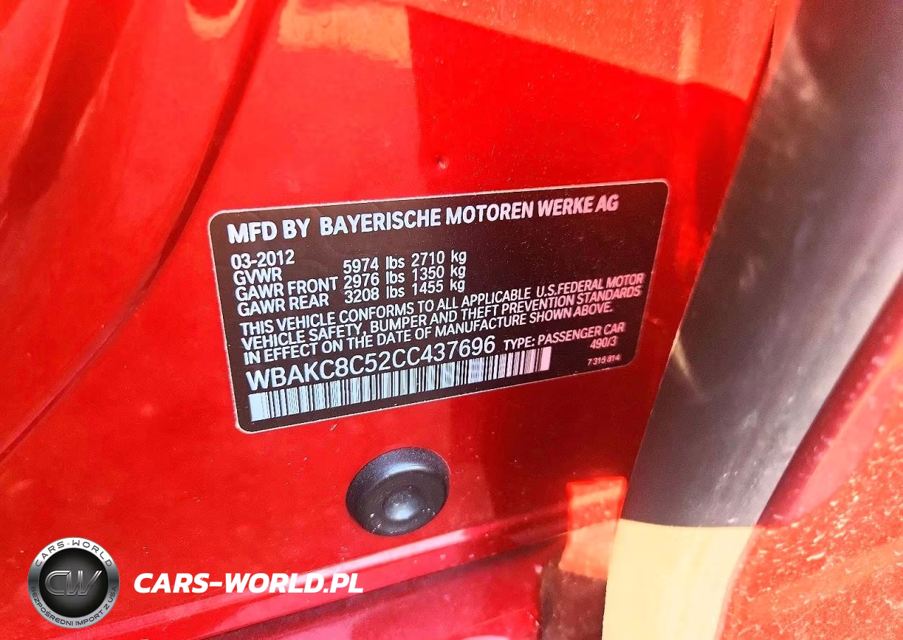 2012 BMW 750 Lxi VIN:WBAKC8C52CC437696 - 12