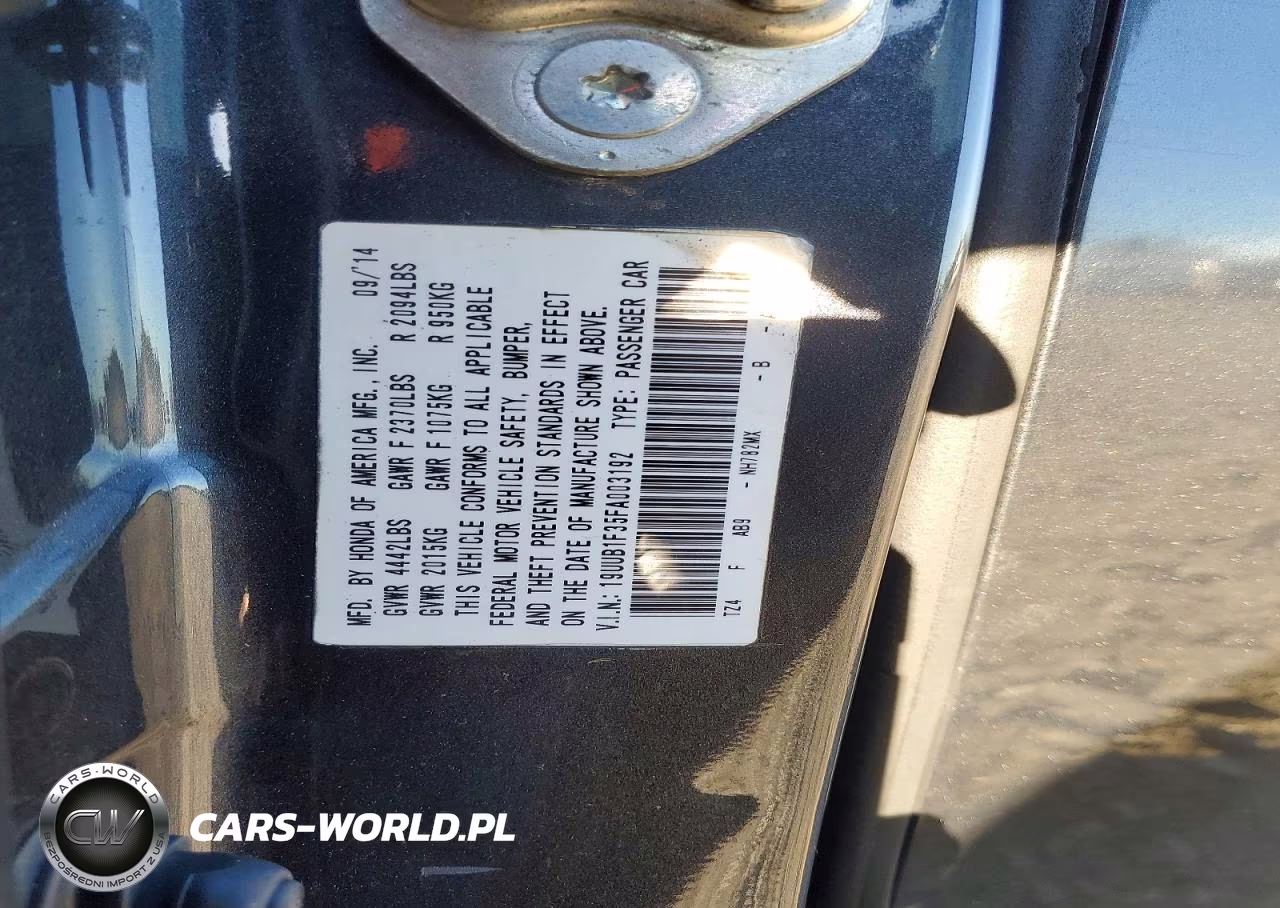 2015 Acura Tlx VIN:19UUB1F35FA003192 - 12