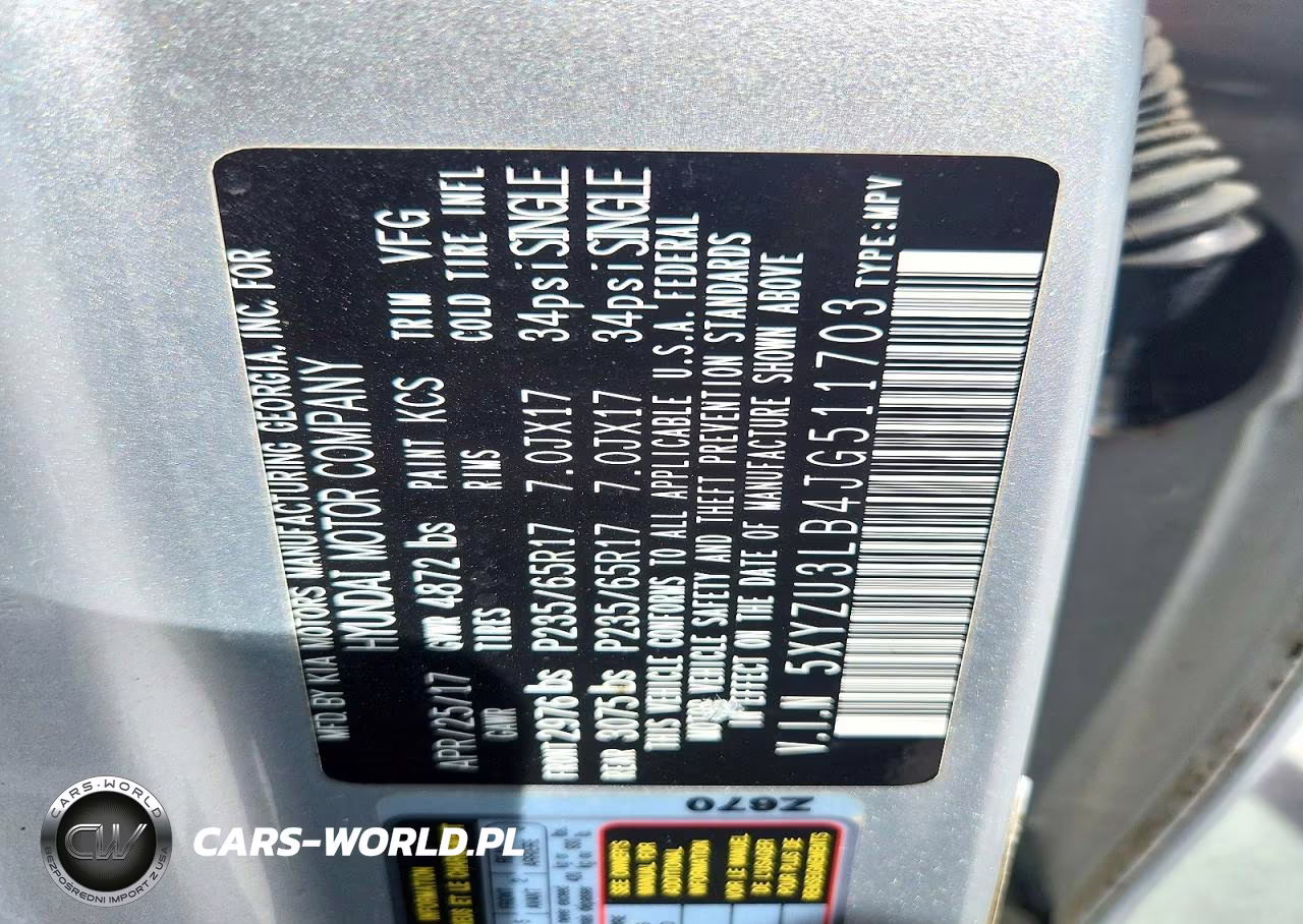 2018 Hyundai Santa Fe Sport 2.4L VIN:5XYZU3LB4JG511703 - 13