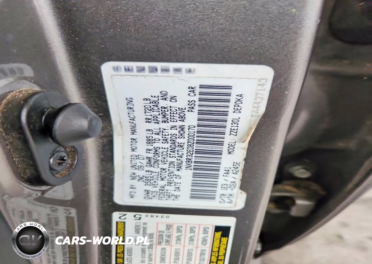 2008 Toyota Corolla Ce VIN:1NXBR32E08Z000170 - 12