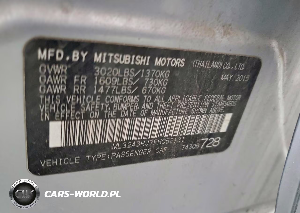 2015 Mitsubishi Mirage De VIN:ML32A3HJ7FH052131 - 12