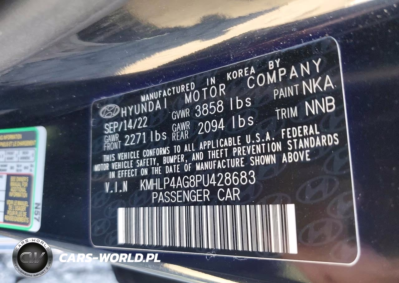 2023 Hyundai Elantra Limited VIN:KMHLP4AG8PU428683 - 12