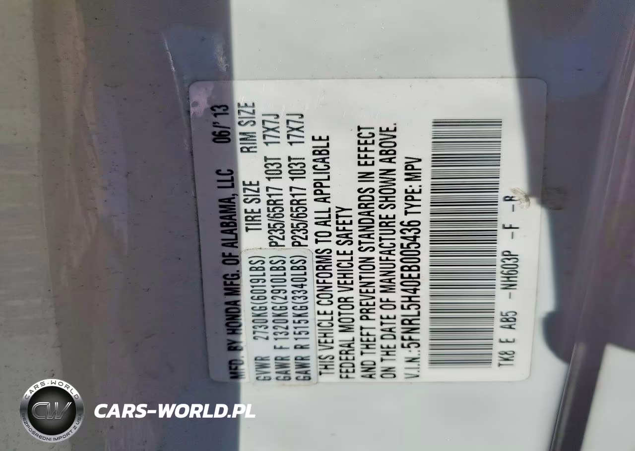 2014 Honda Odyssey Ex VIN:5FNRL5H40EB005436 - 13