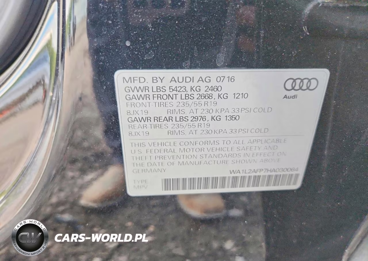 2017 Audi Q5 Premium Plus VIN:WA1L2AFP7HA030064 - 13