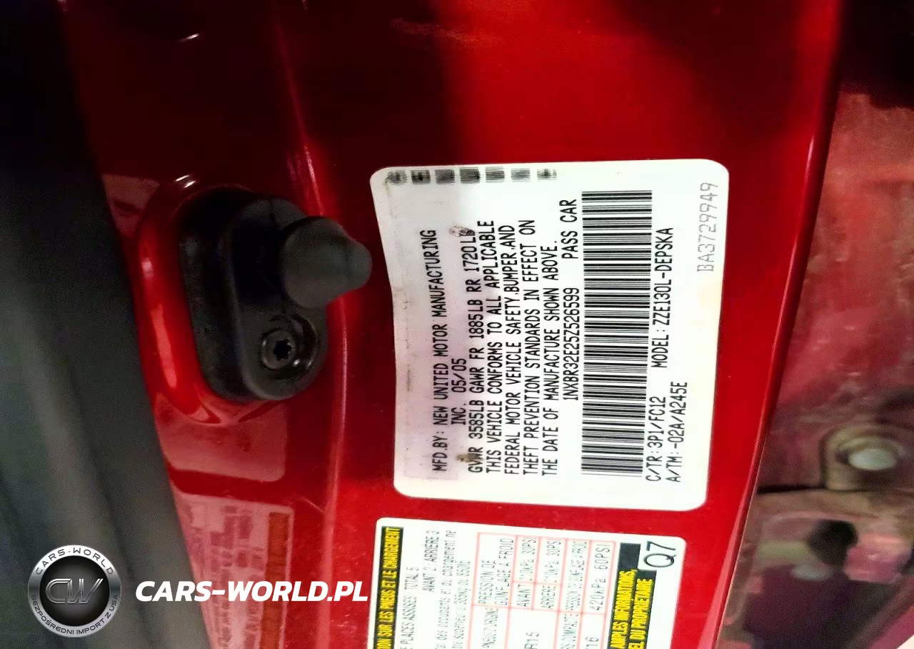 2005 Toyota Corolla S VIN:1NXBR32E25Z526599 - 12