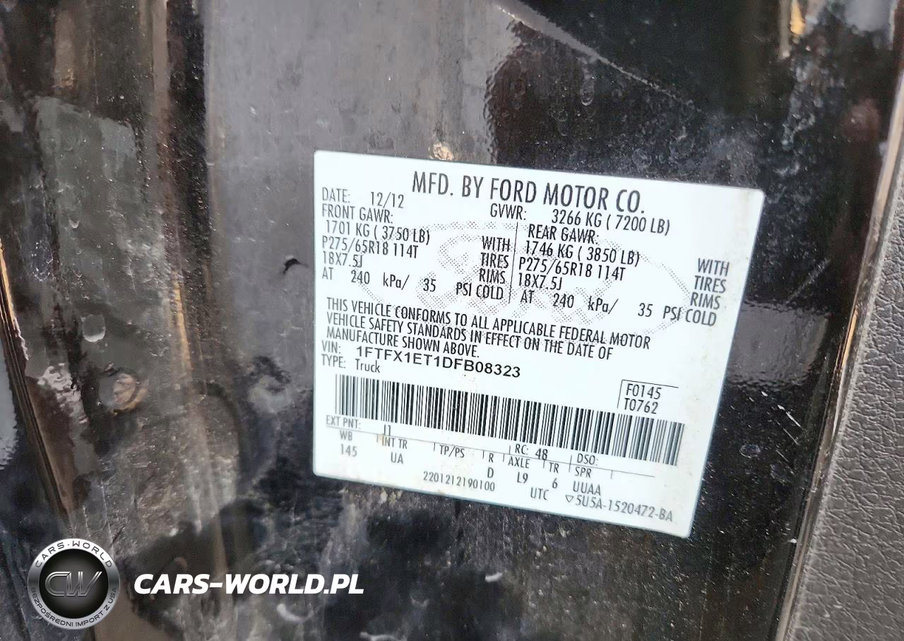 2013 Ford F150 Super Cab VIN:1FTFX1ET1DFB08323 - 12