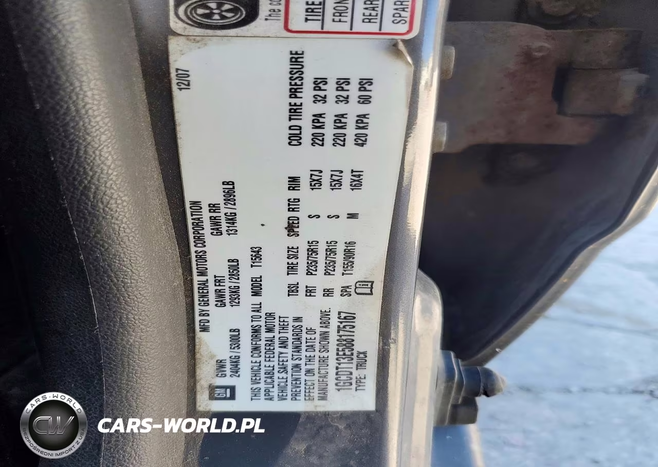 2008 Chevrolet Colorado VIN:1GCDT13E588175167 - 12