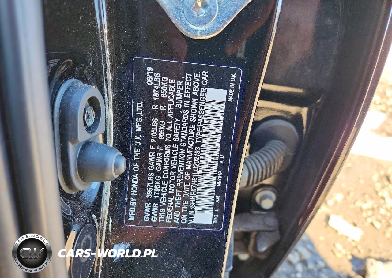 2020 Honda Civic Ex VIN:SHHFK7H61LU202193 - 12