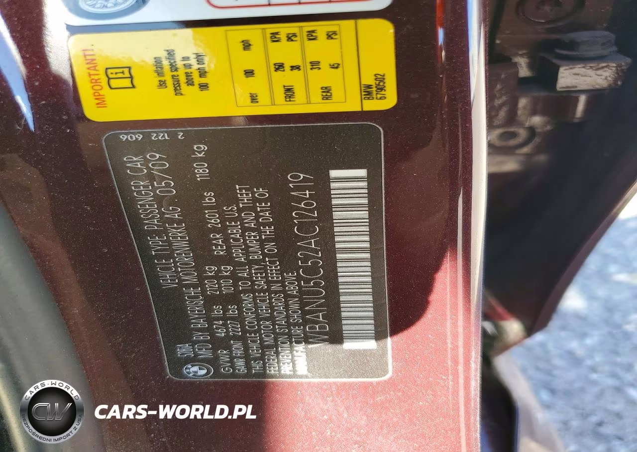 2010 BMW 528 I VIN:WBANU5C52AC126419 - 12