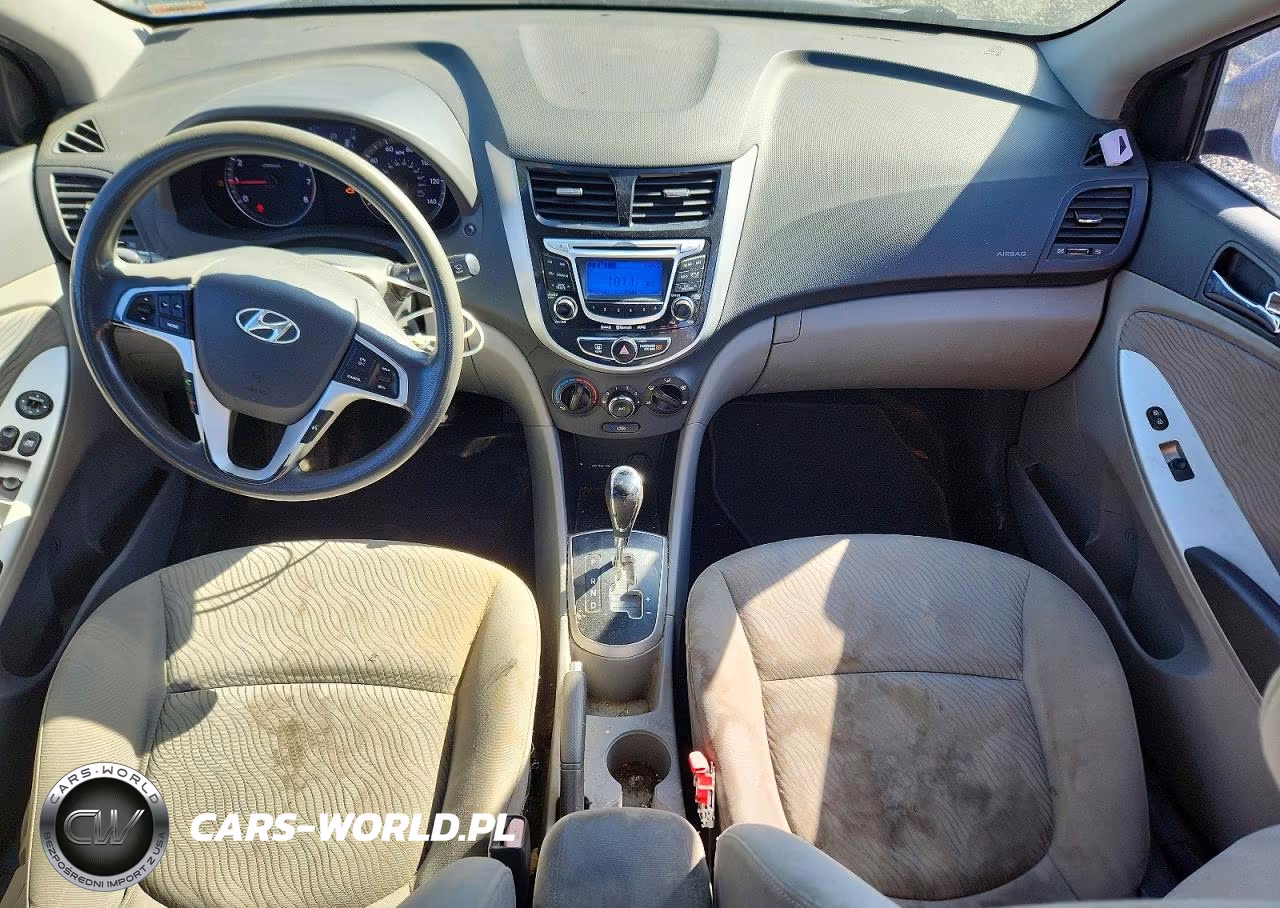 2012 Hyundai Accent Gls VIN:KMHCU4AE6CU181293 - 8