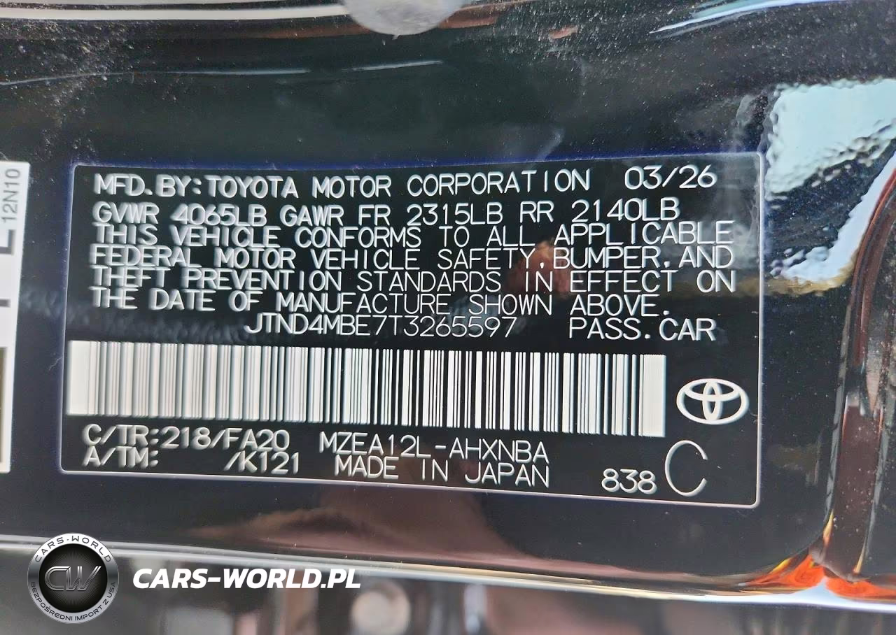 2026 Toyota Corolla Hatchback Se VIN:JTND4MBE7T3265597 - 13