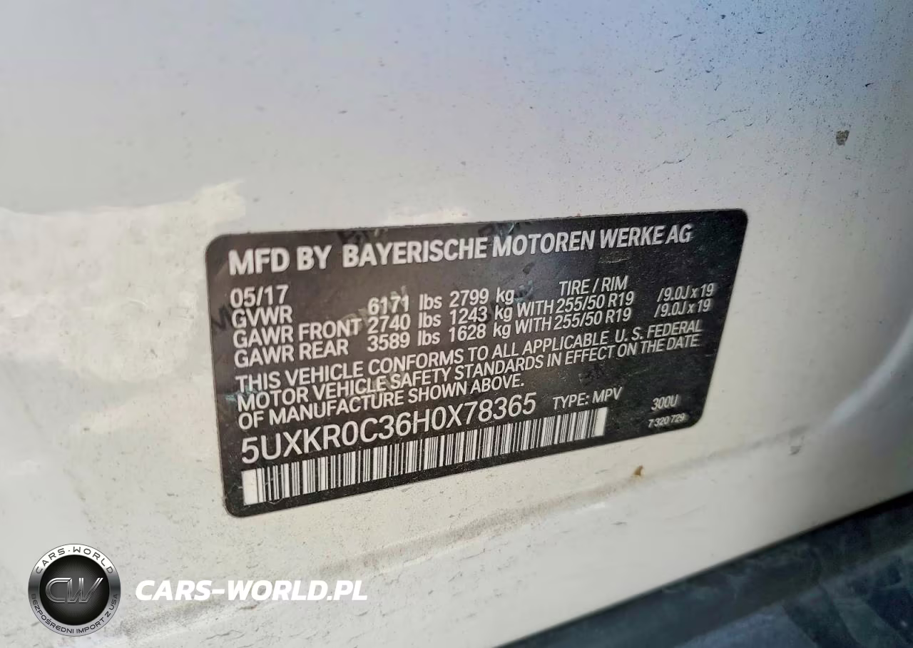 2017 BMW X5 xDrive35I VIN:5UXKR0C36H0X78365 - 13
