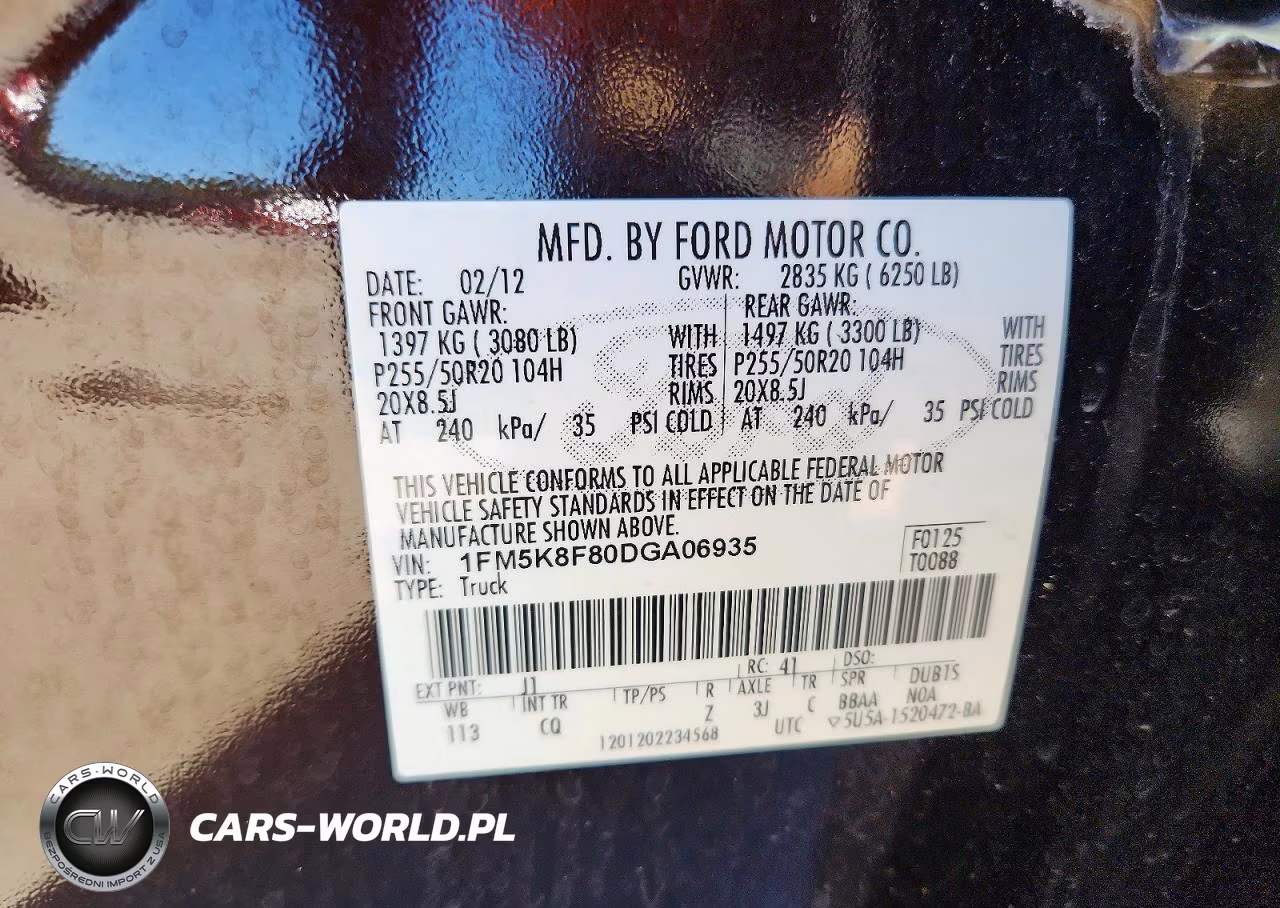 2013 Ford Explorer Limited VIN:1FM5K8F80DGA06935 - 14