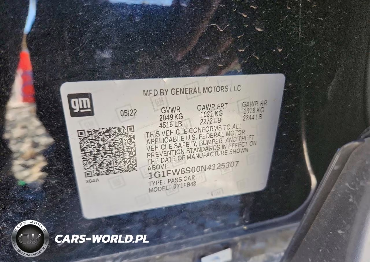 2022 Chevrolet Bolt Ev 1Lt VIN:1G1FW6S00N4125307 - 13