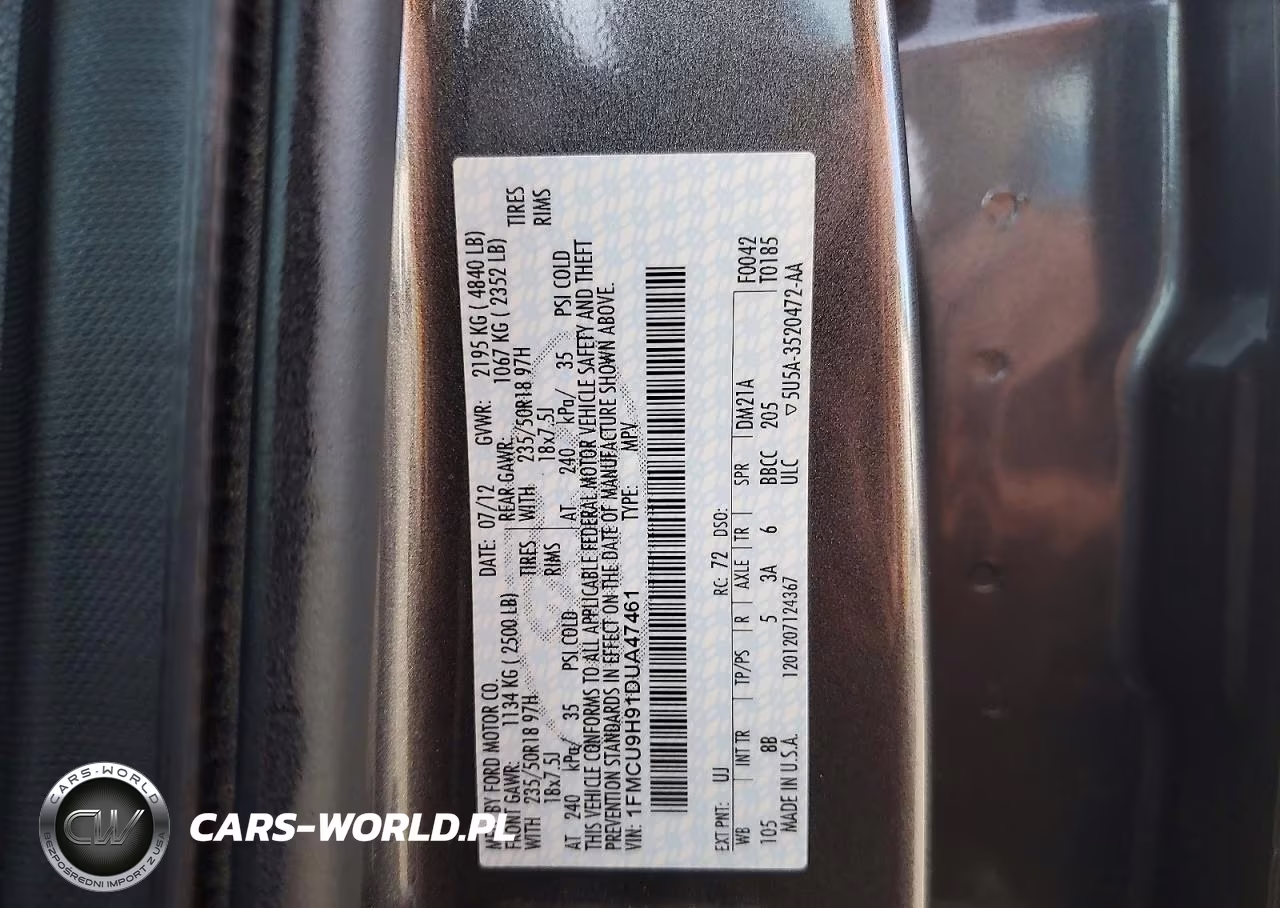 2013 Ford Escape Sel VIN:1FMCU9H91DUA47461 - 14