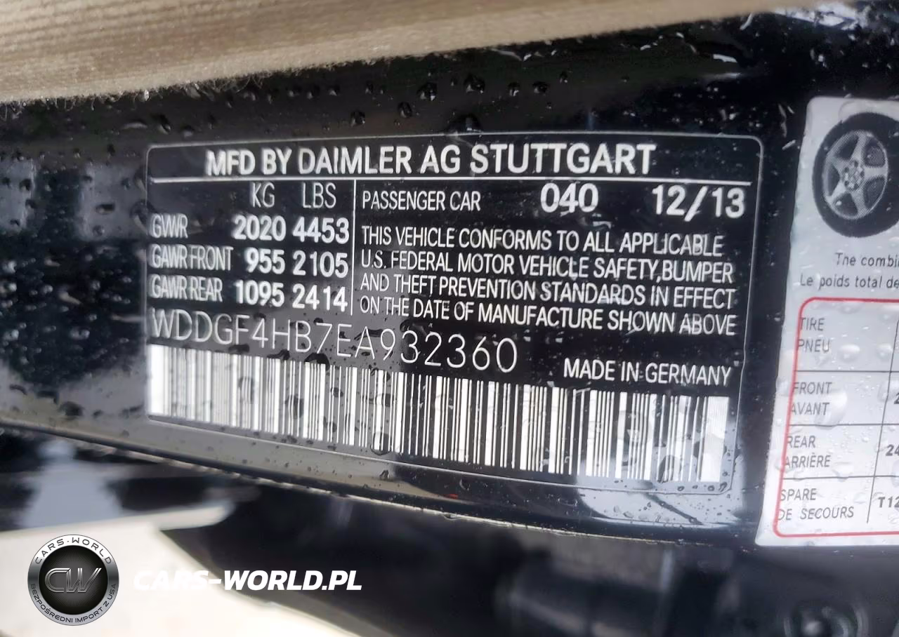 2014 Mercedes-Benz C 250 VIN:WDDGF4HB7EA932360 - 12