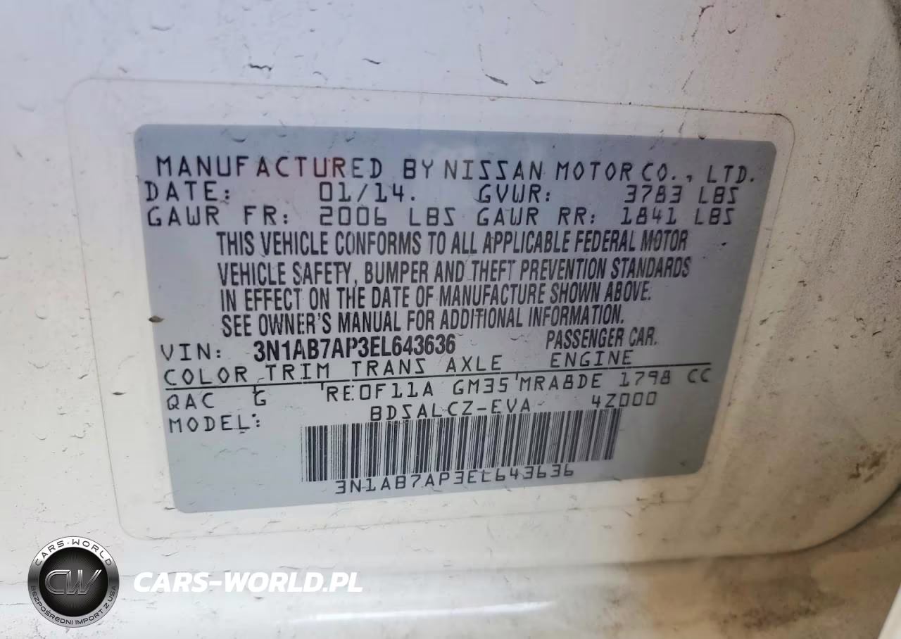2014 Nissan Sentra S VIN:3N1AB7AP3EL643636 - 12