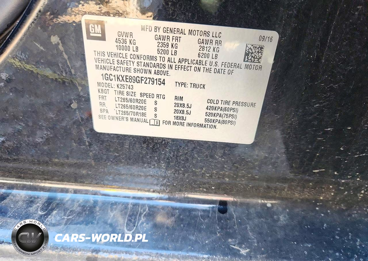 2016 Chevrolet Silverado K2500 High Country VIN:1GC1KXE89GF279154 - 13