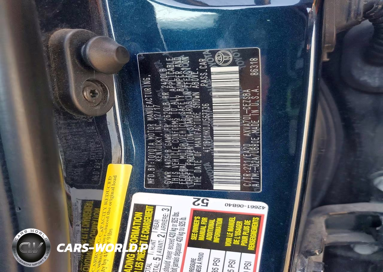2018 Toyota Camry Se VIN:4T1B11HK0JU567736 - 12