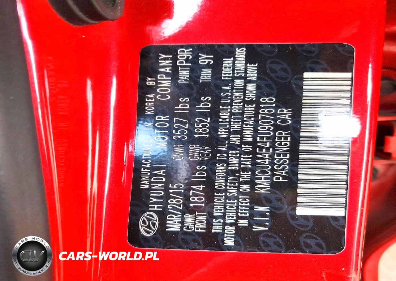 2015 Hyundai Accent Gls VIN:KMHCU4AE4FU907818 - 12