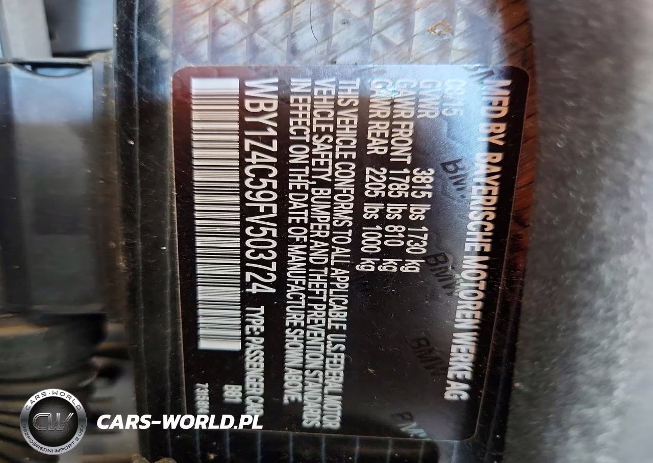 2015 BMW I3 Rex VIN:WBY1Z4C59FV503724 - 12