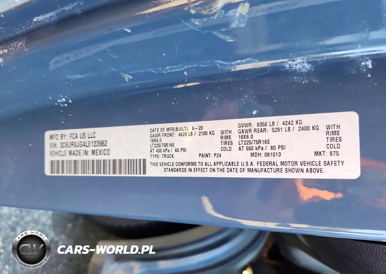 2020 Ram Promaster 3500 3500 High VIN:3C6URVJG4LE133962 - 13