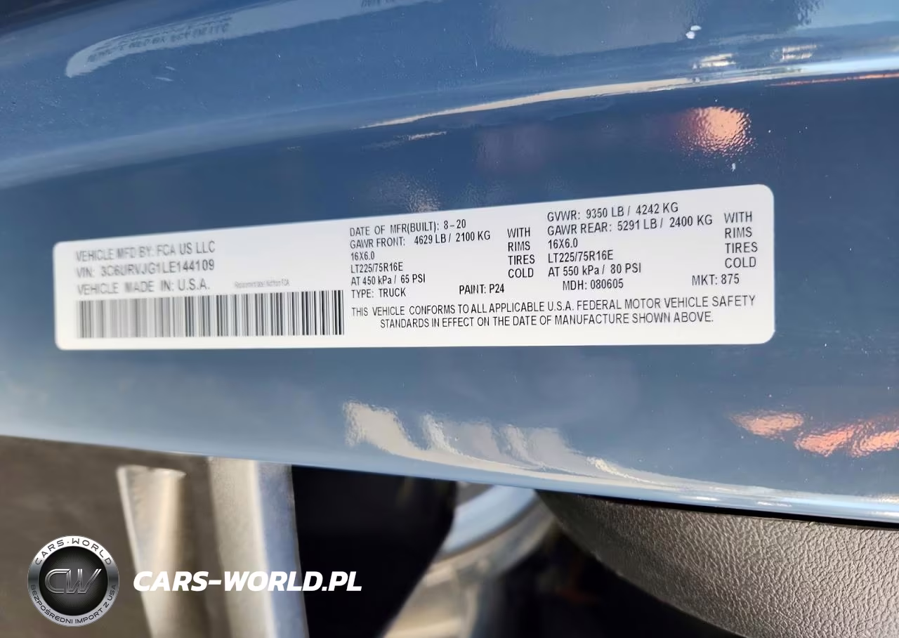 2020 Ram Promaster 3500 Delivery Van VIN:3C6URVJG1LE144109 - 13