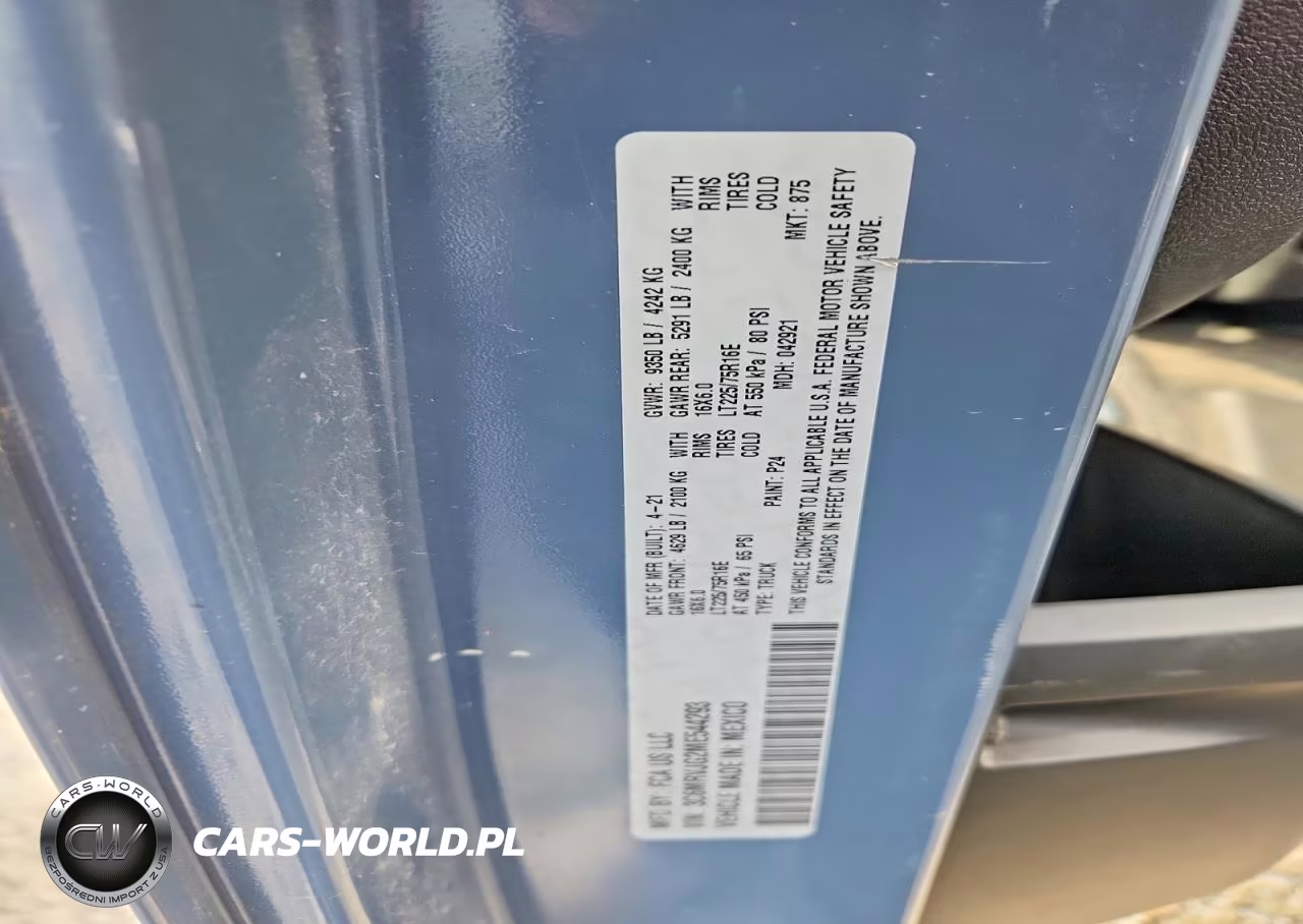 2021 Ram Promaster 3500 Delivery Van VIN:3C6MRVJG2ME544293 - 13