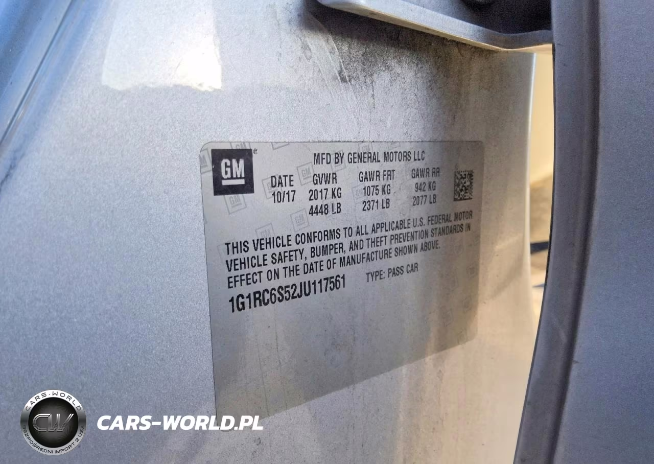 2018 Chevrolet Volt Lt VIN:1G1RC6S52JU117561 - 12