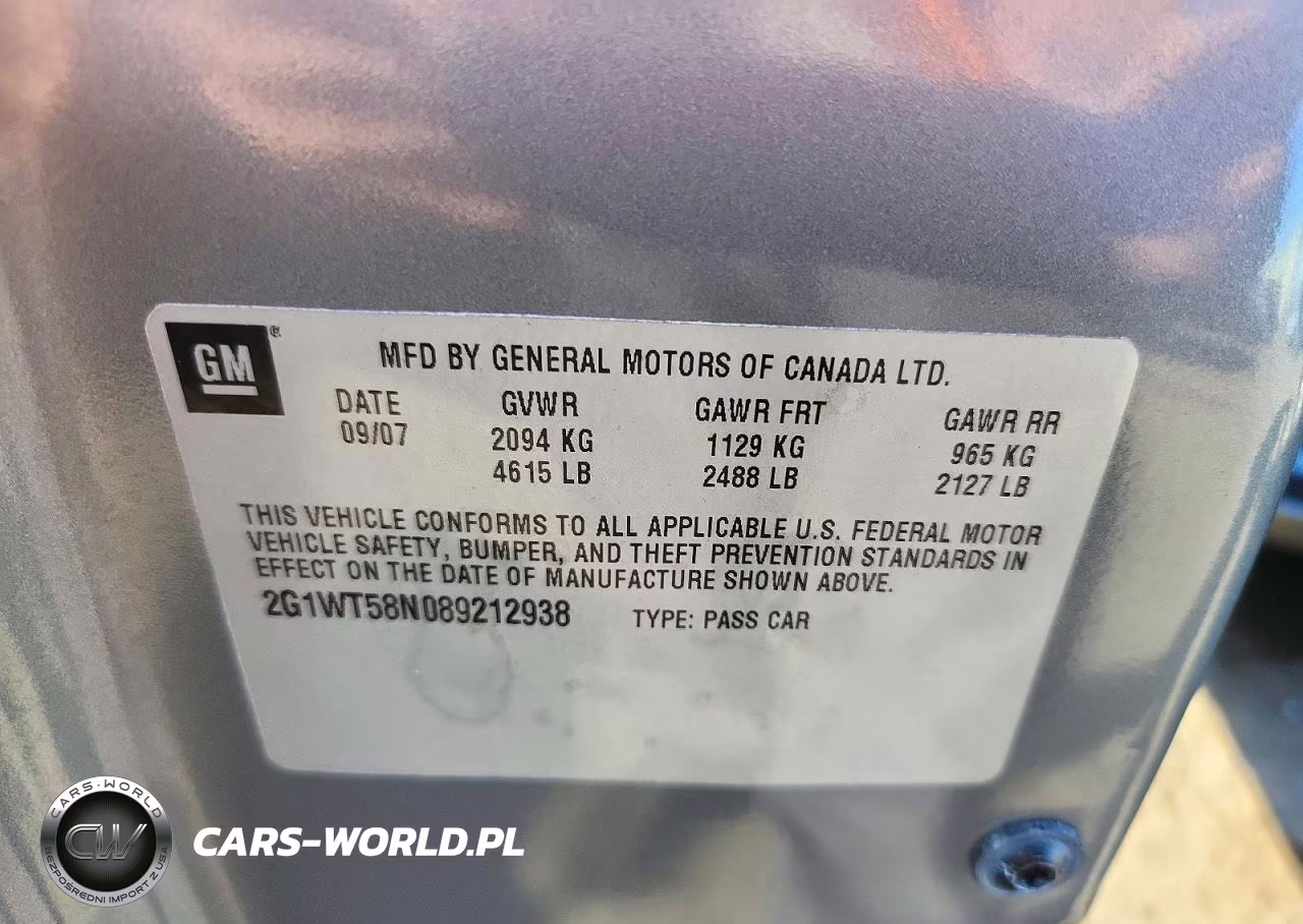 2008 Chevrolet Impala Lt VIN:2G1WT58N089212938 - 12