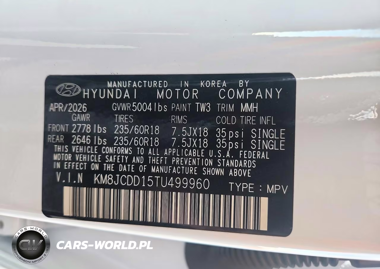 2026 Hyundai Tucson Sel Convenience VIN:KM8JCDD15TU499960 - 13