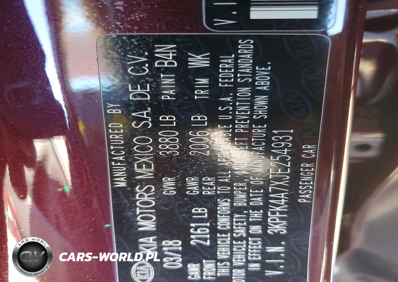 2018 Kia Forte Lx VIN:3KPFK4A7XJE254931 - 13