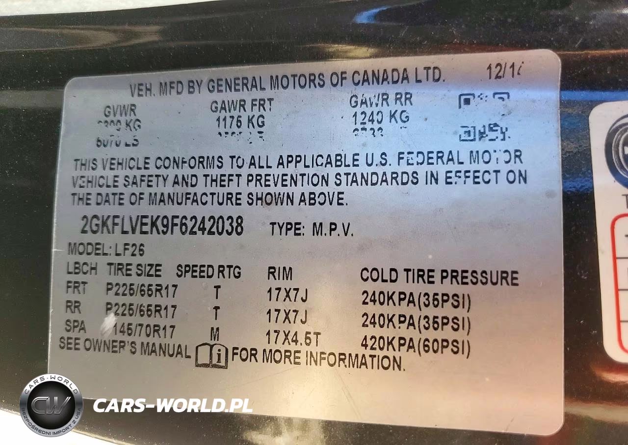 2015 GMC Terrain Sle VIN:2GKFLVEK9F6242038 - 13