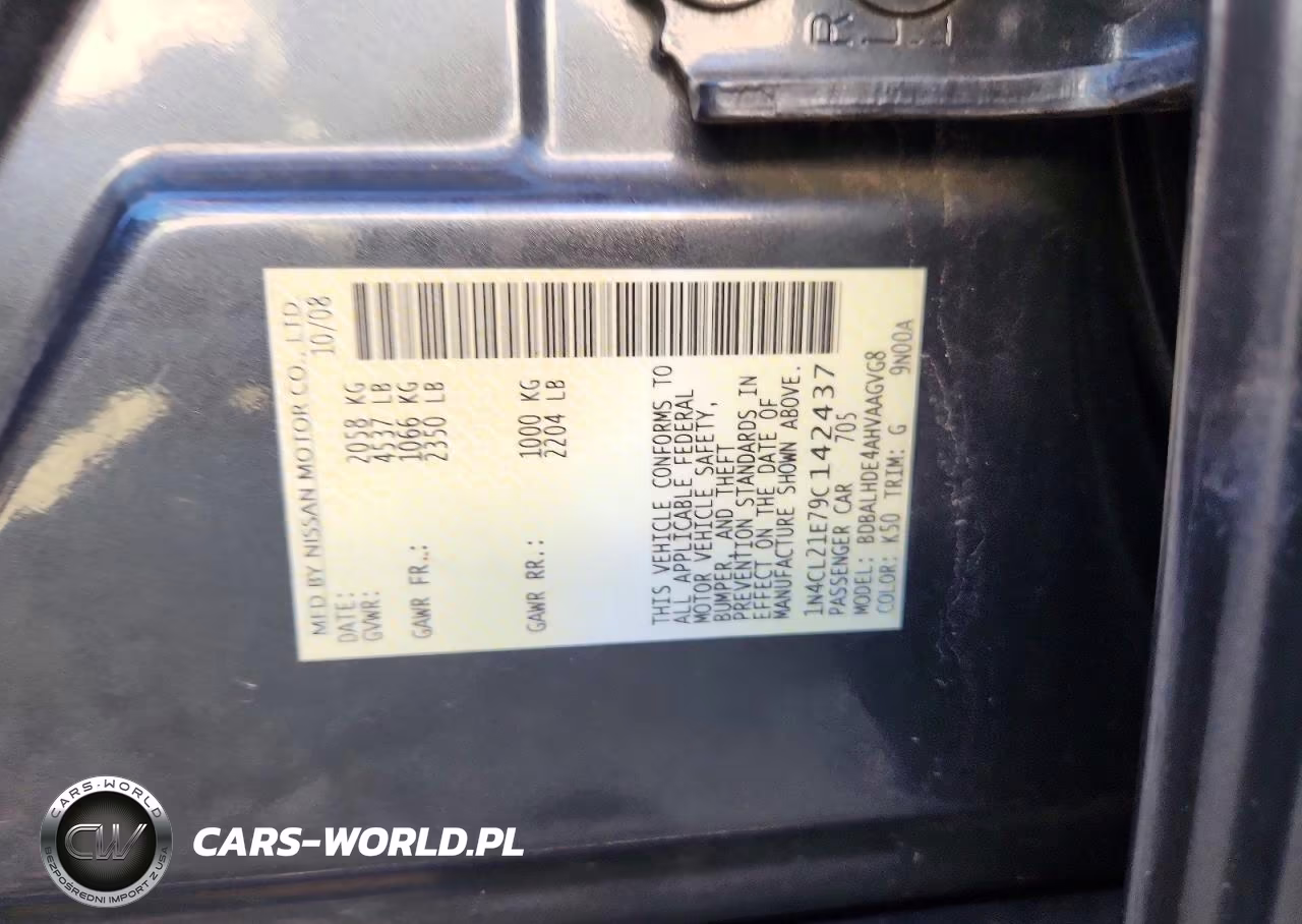 2009 Nissan Altima Hybrid VIN:1N4CL21E79C142437 - 12