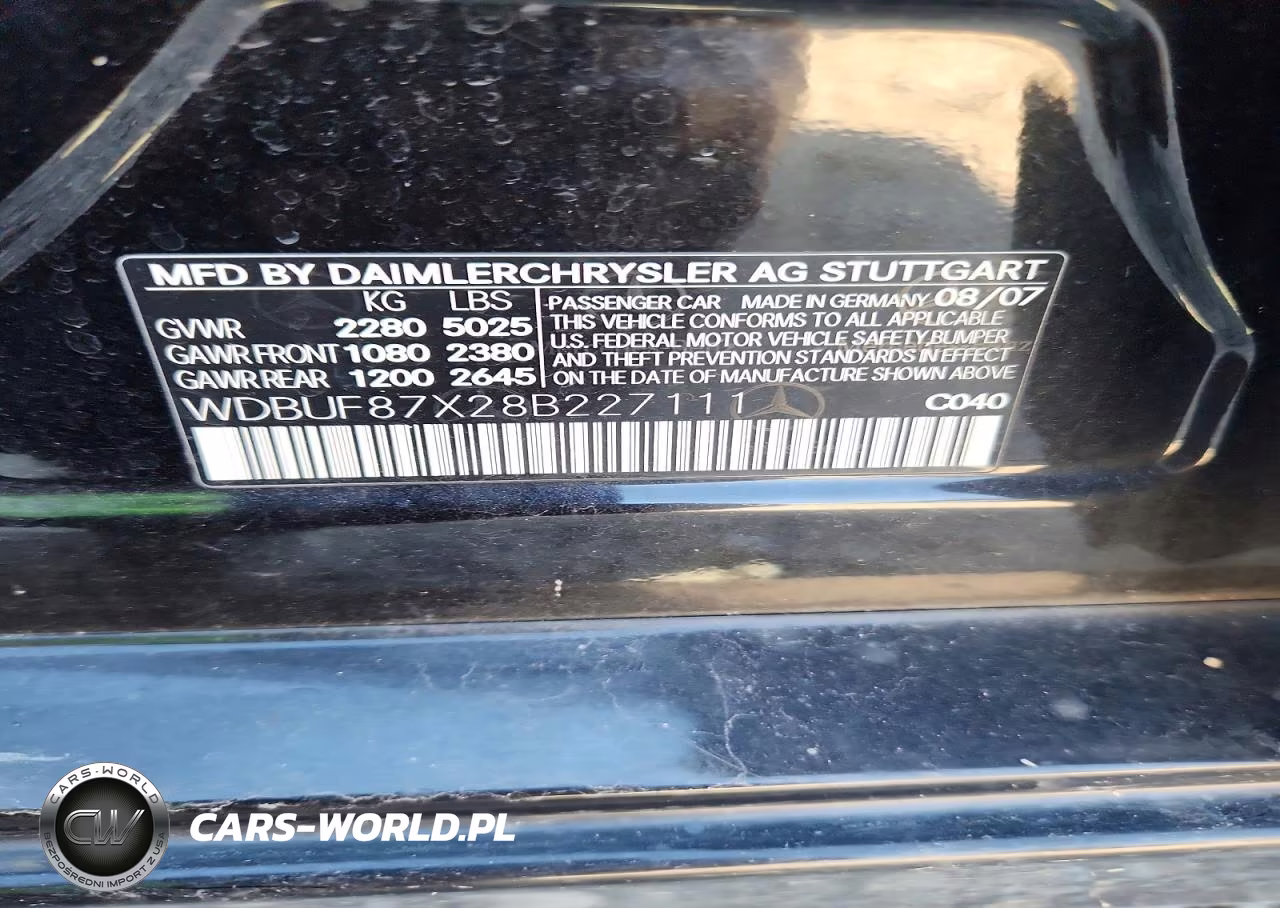 2008 Mercedes-Benz E 350 4Matic VIN:WDBUF87X28B227111 - 12