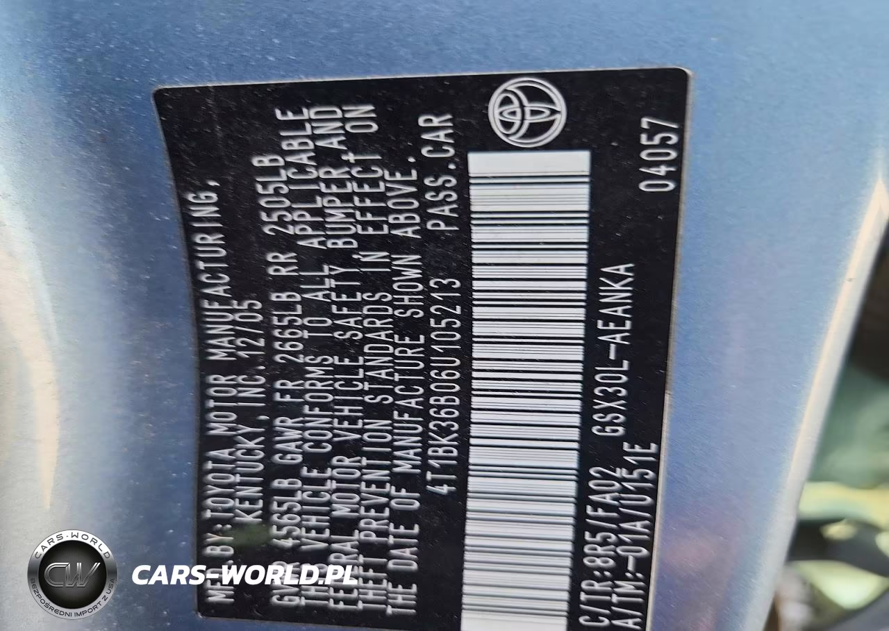 2006 Toyota Avalon Xl VIN:4T1BK36B06U105213 - 12