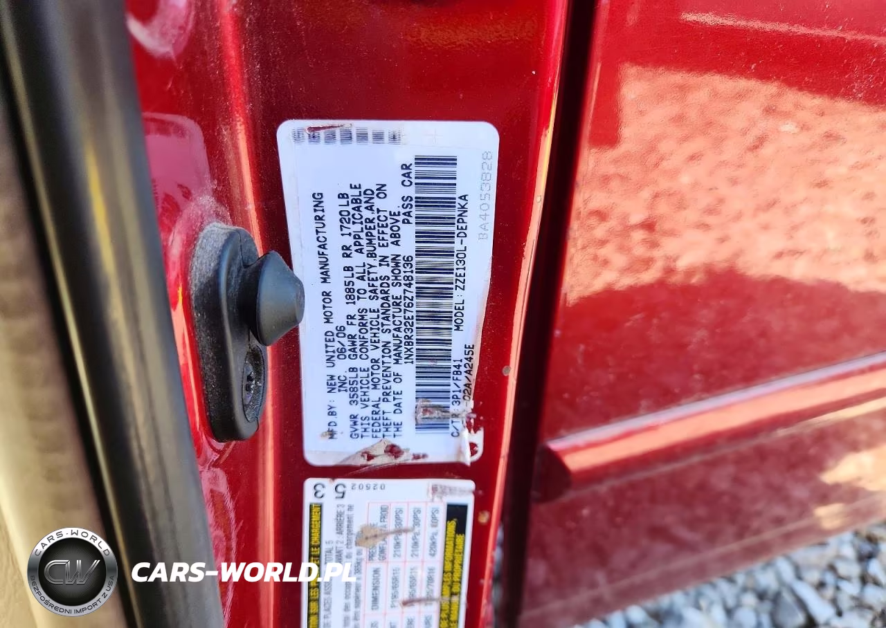 2006 Toyota Corolla Le VIN:1NXBR32E76Z748136 - 12