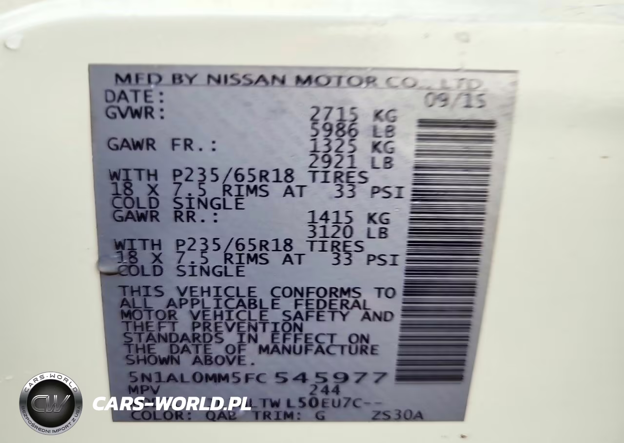 2015 Infiniti Qx60 Base VIN:5N1AL0MM5FC545977 - 14