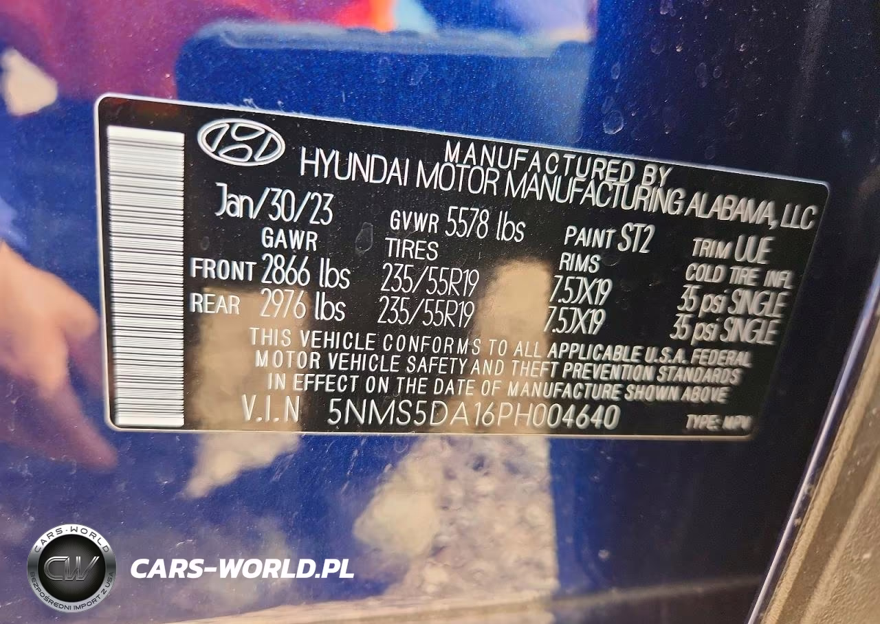 2023 Hyundai Santa Fe Limited VIN:5NMS5DA16PH004640 - 13