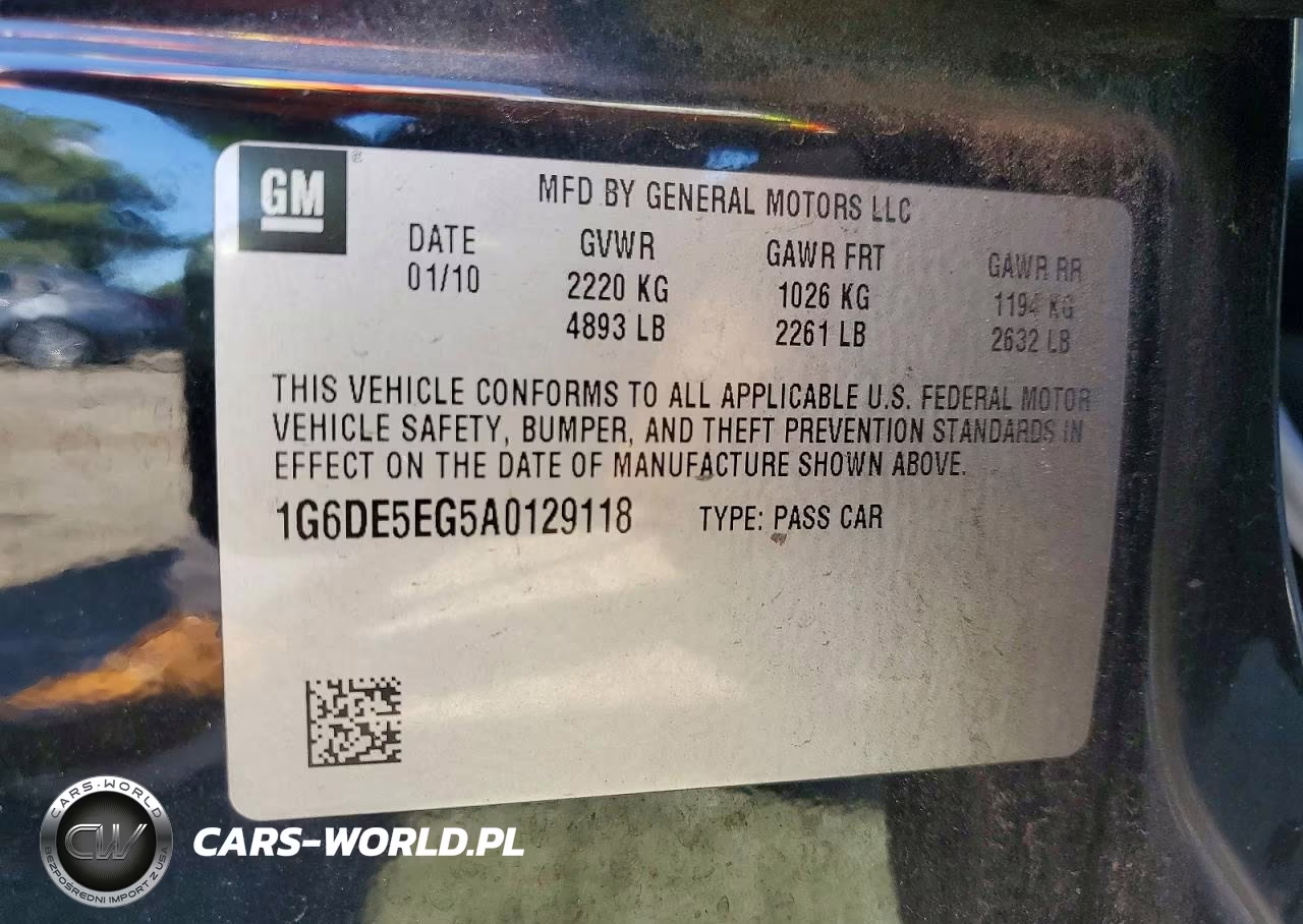 2010 Cadillac Cts Luxury Collection VIN:1G6DE5EG5A0129118 - 12