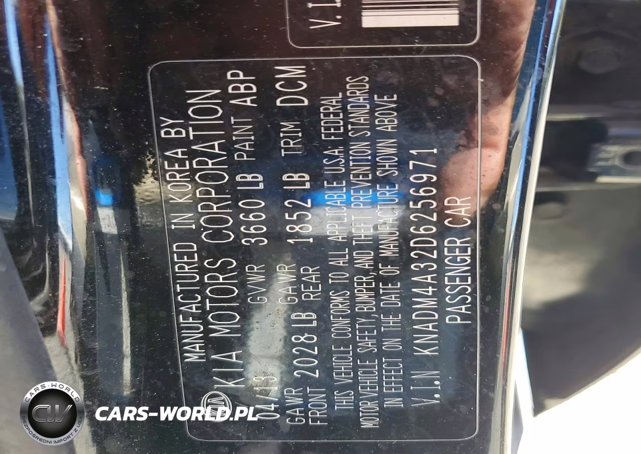 2013 Kia Rio Lx VIN:KNADM4A32D6256971 - 12