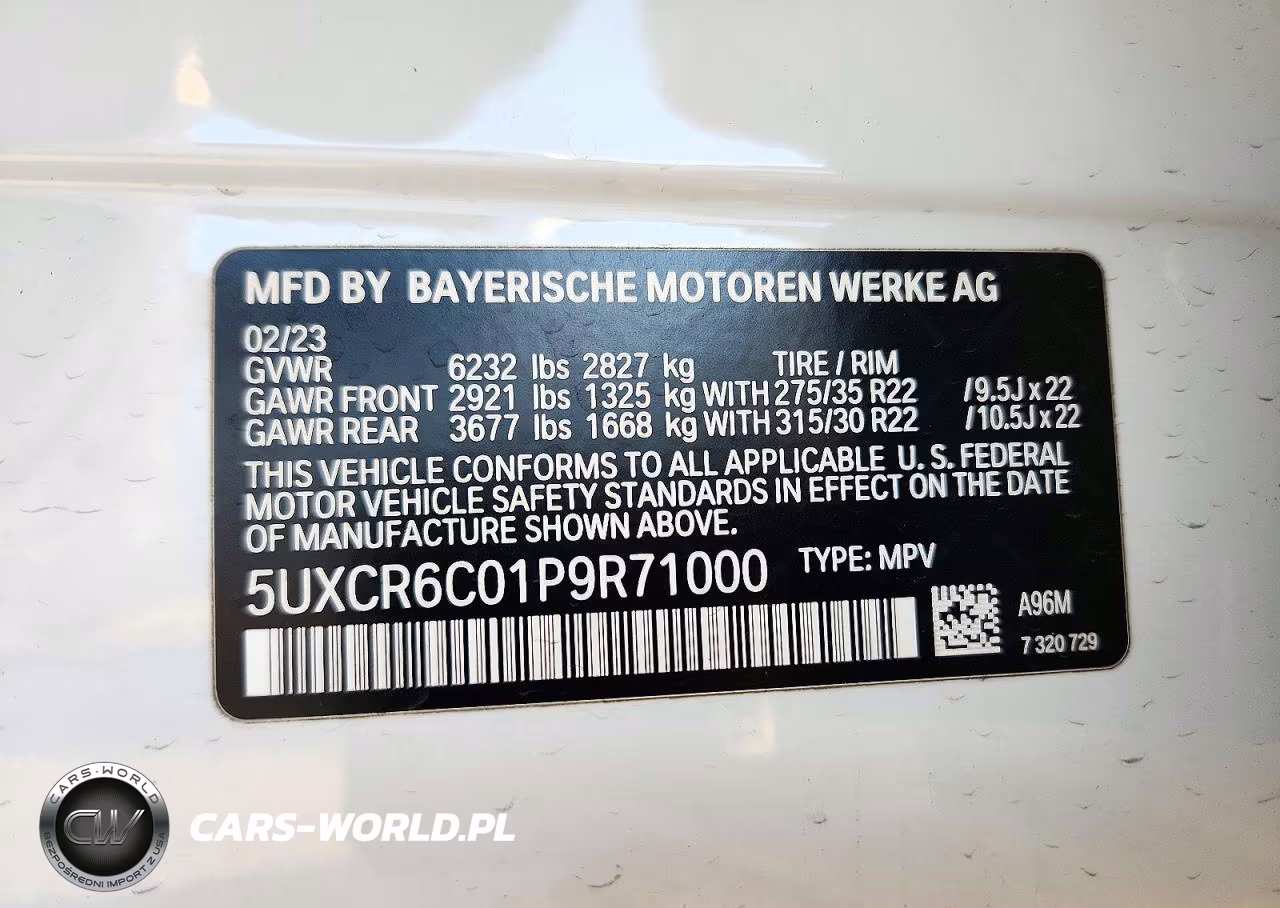 2023 BMW X5 xDrive40I VIN:5UXCR6C01P9R71000 - 14